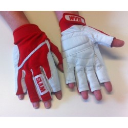 SLAM 3/4 prstové rukavice, červená