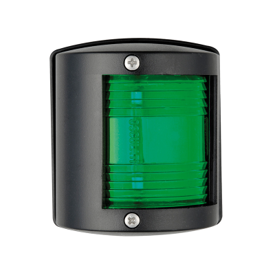 Navigační a poziční světlo utility series zelené - 112,5°- pravé - černý obal