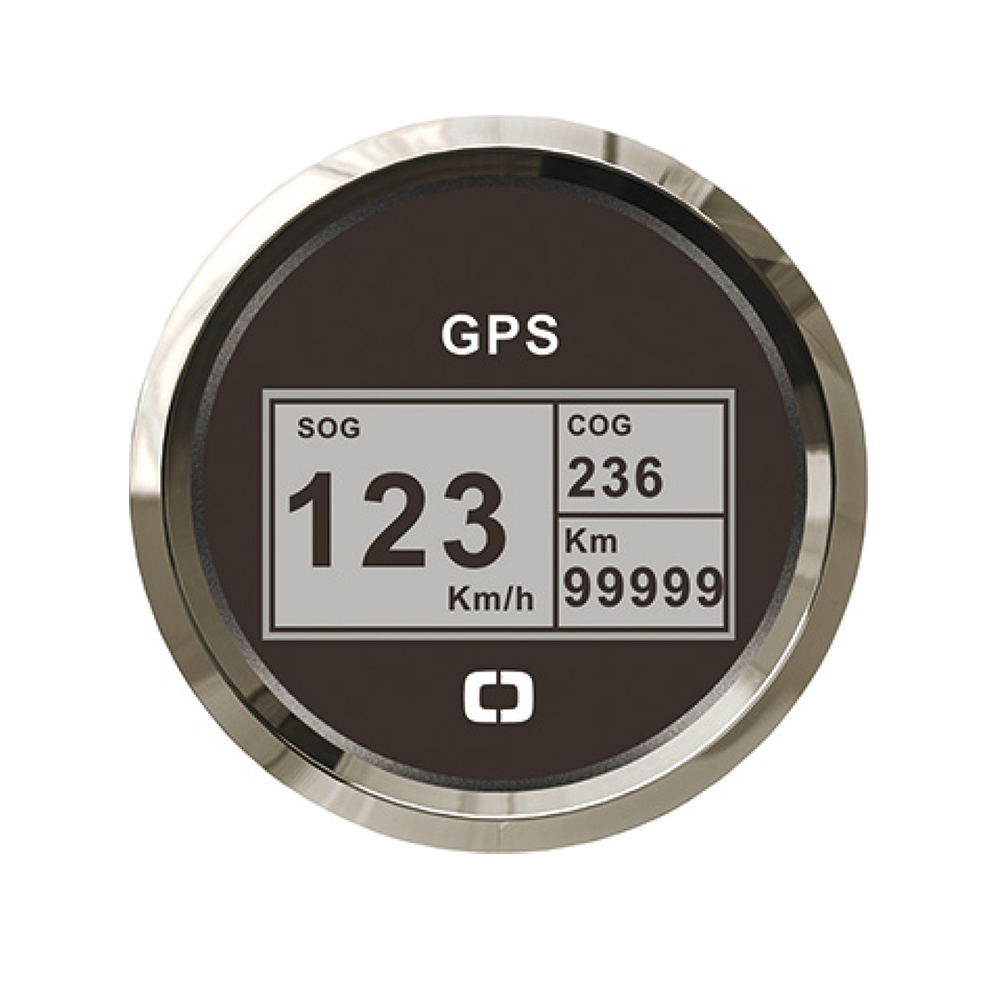Rychloměr s GPS, kompasem a počítadlem ujeté vzdálenosti – černý/lesklý Rychloměr s GPS, kompasem a počítadlem ujeté vzdálenosti – černý/lesklý
