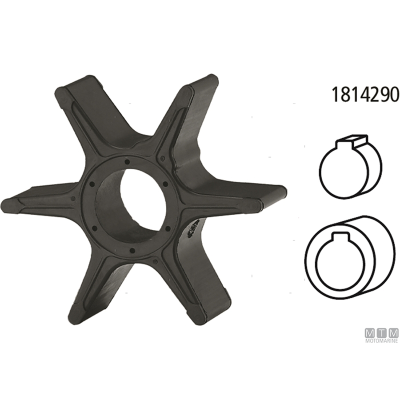 Impeler 6 lopatek 17461-87E10/E11 Suzuki, Johnson evinrude