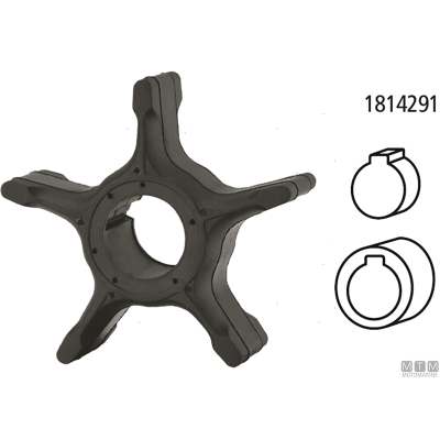 Impeler 6 lopatek 17461-90J00/0 pro Suzuki, Johnson, Evinrude