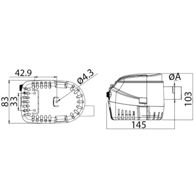 Čerpadlo - bilge pumpa - Europump II G600 12 V