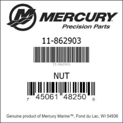 Matice (nut) 11-862903 pro Mercury