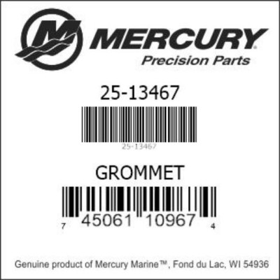 Průchodka (grommet) 25-13467 pro Mercury