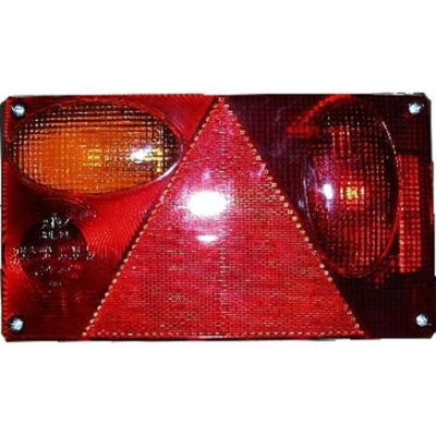 Sdružená zadní lampa na přívěs, levá+mlhovka+SPZ