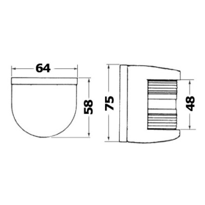 Poziční a navigační světlo bílé 135°, záďové, Utility77