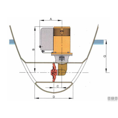 Propeler příďový Vetus Bow Thruster