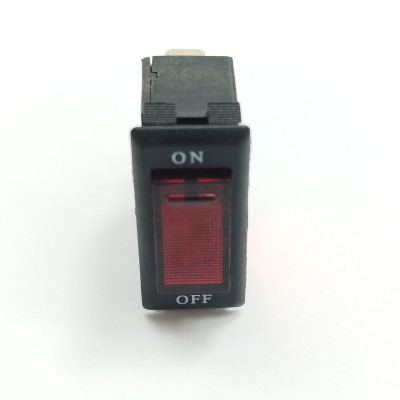 Kolébkový přepínač, on - off 1pol 250V/15A s jističem