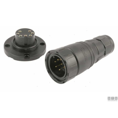 Konektor - 7 pinů, 12 A, IP67