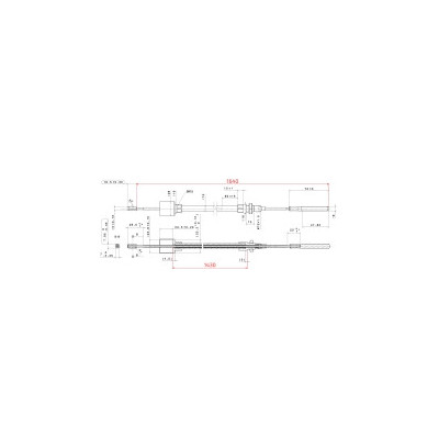 Lanovod brzdový AL-KO Profi Long life 1430/1640 mm, závit M8