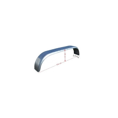 Blatník tandemový plechový oblý š220/v380/d1540 mm