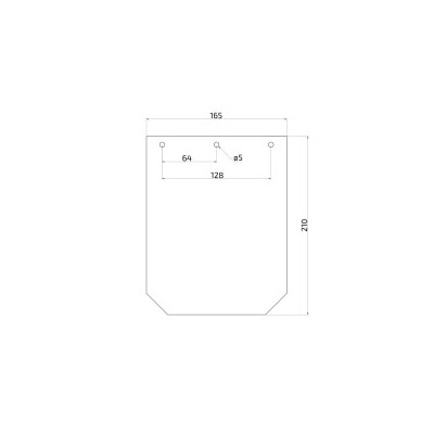 Zástěrka 200x165 mm polyetylénová bez loga