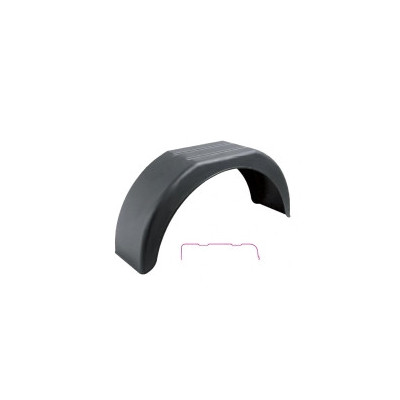 Blatník plast 13''/200 mm DOMAR černý lomený