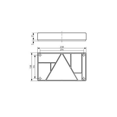 Sklo svítilny Jokon 595, L-BL/BR/KO/ML