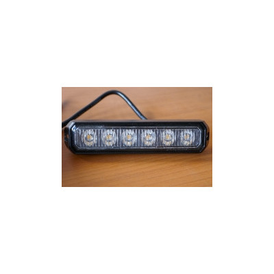 Výstražná záblesková svítilna VISIONPRO, 6x LED, oranžová