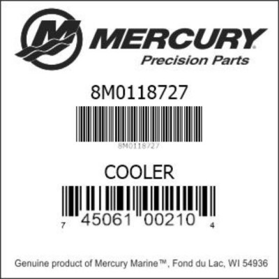 Chladič pro posilovač řízení (cooler) 8M0118727 pro Mercruiser