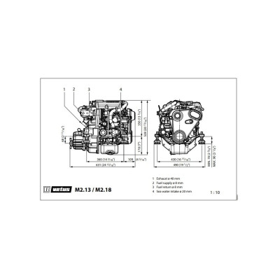 Motor M2.13 VETUS 12 HP