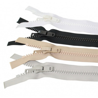 Zip zoubkový - různé délky - barva černá (velikost 10)