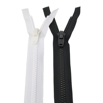 Zip zoubkový - různé délky - barva černá (velikost 10)