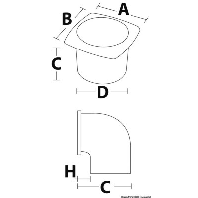 Koleno s mřížkou 90°, 92x92 mm Koleno s mřížkou 90°, 92x92 mm