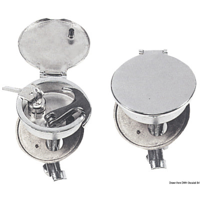 Západka mosazná s rukojetí