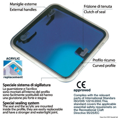 Lewmar lukna - nízkoprofilový poklop 40