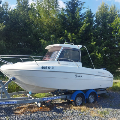 Loď SAVER 590 Cabin Fisher + motor Yamaha F100LB + přívěs