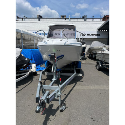 Loď SAVER 590 Cabin Fisher + motor Yamaha F100LB + přívěs