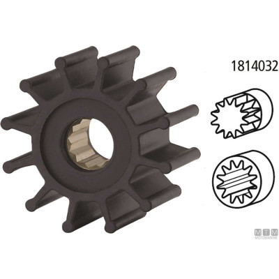 Impeler 12 lopatek 57 x 31 x 15,8 mm 21951346 pro Volvo Penta