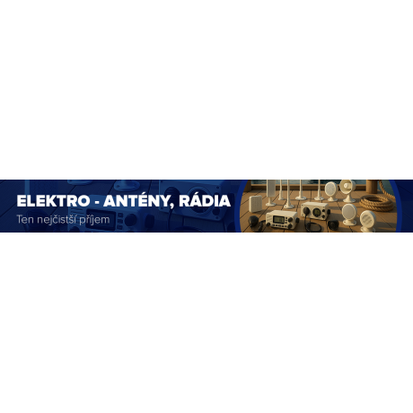 Antény, rádia, reproduktory, vysílačky