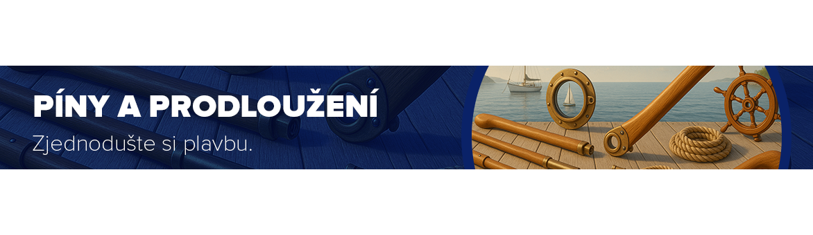 Píny a prodloužení pro plachetnice