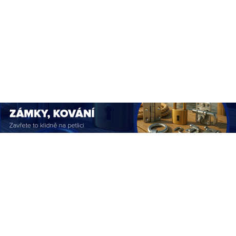 Zámky a kování, panty, petlice
