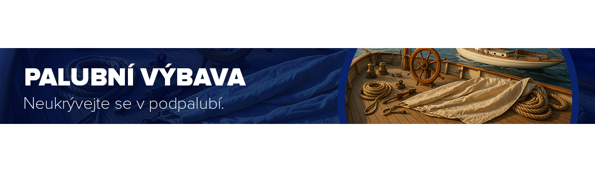 Palubní výbava - bimini, žebříky, volanty, těsnění