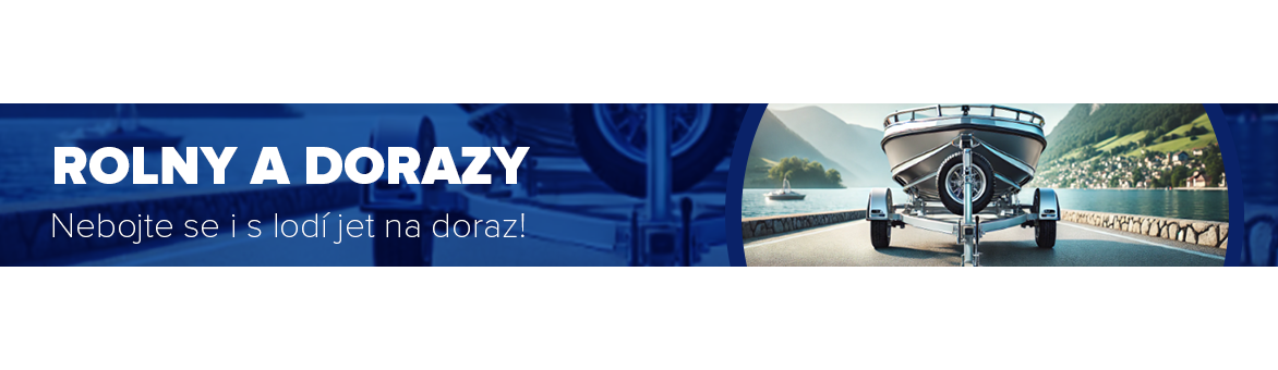 Rolny a dorazy pro lodní přívěsy